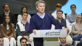 El líder del Partido Popular, Alberto Núñez Feijóo