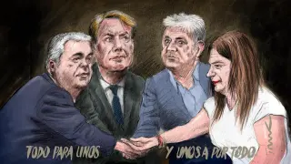 Los cuatro mosqueteros.